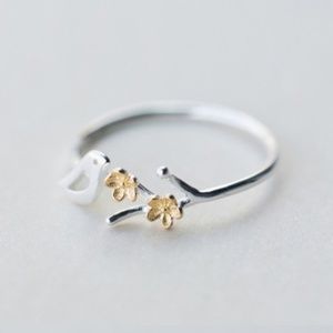 3/$70 item! Sterling Silver Bird Branch Ring